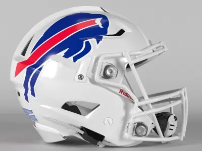 BUFFALO BILLS Helmet Football AFC EAST PBR updated 2025 3D model