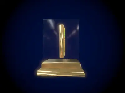 Mutant Ape 13 Gold Club Low-poly 3D model