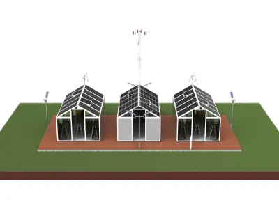 Digital Farming  Low-poly 3D model