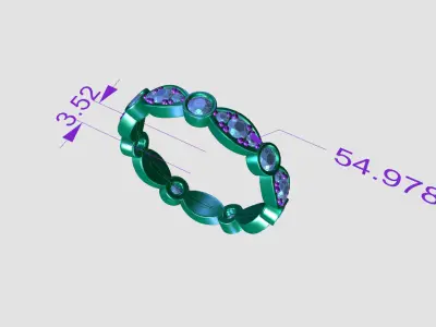 WEDDING RING MY066 3D print model