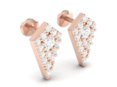 Women earrings 3D print model 24