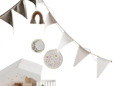 Children room Decor set 05 3D model