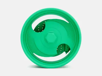 20x10 Deuce Ninja Wheel and Brake 3D print model