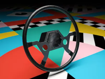 Oldtimer Steering Wheel 3D model