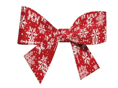 Christmas Bow Ribbon 78 Low-poly 3D model