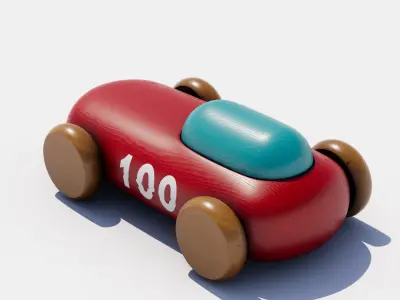 toy car Low-poly 3D model by My-Asset