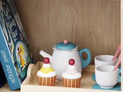 Dollhouse Berndt bookcase by Bloomingville 3D model