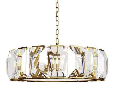 Harlow Crystal Round Chandelier 43 3D model