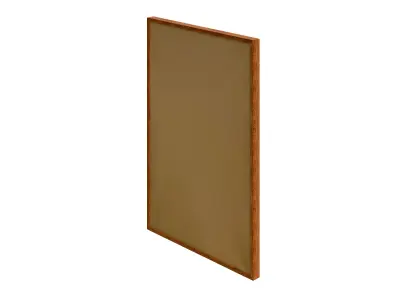 Turquoise Glimmer Abstract Hand Painted Floating Framed Wall Art Low-poly 3D model