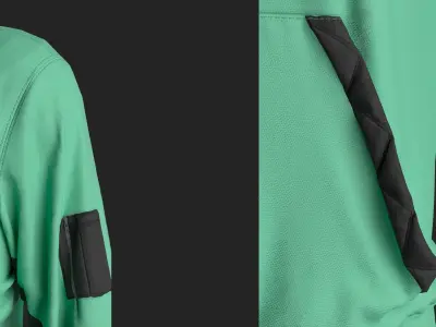 2 Hoodies Marvelous Designer project 3D model