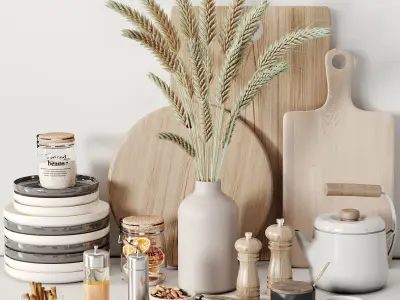 kitchen accessories N062 Low-poly 3D model