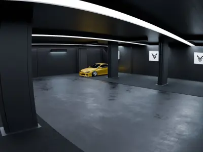 Clean Garage 3D Model 3D model