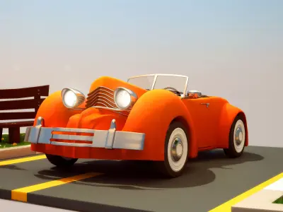 Cartoon Car  3D model