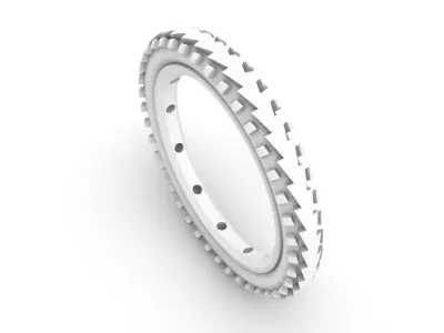 4 bicycle tire rings 3D print model