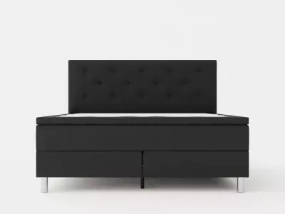 Diplomat Complete Bed Package 180x200 Dark Gray Low-poly 3D model