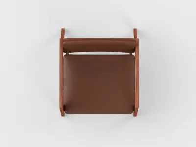 Eclipse Arm-Chair leather Low-poly 3D model