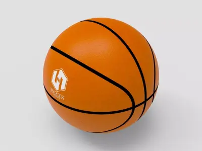 Basketball ball Low-poly 3D model