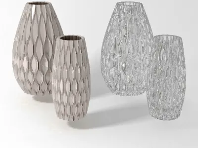 Vase ceramic glass Free 3D model