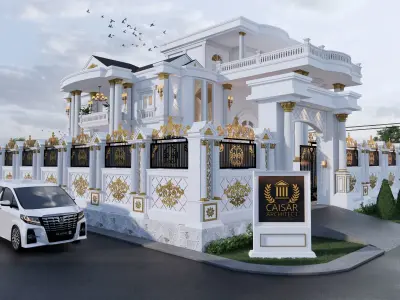 Luxury House large 2 Floor  3D model