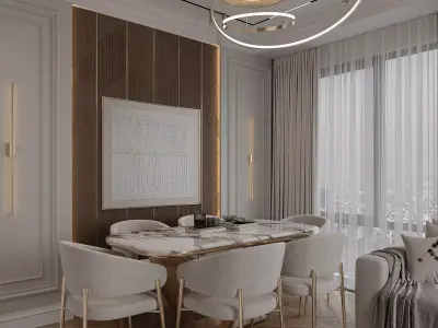 Interior Livingroom scene  3D model