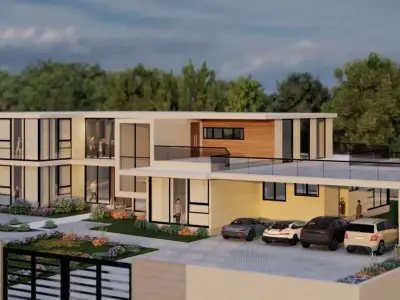 3D SKETCHUP MODEL OF SINGLE RESIDENTIAL VILLA 3D model