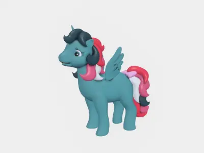 My little pony 90s original series fully rigged 3D model
