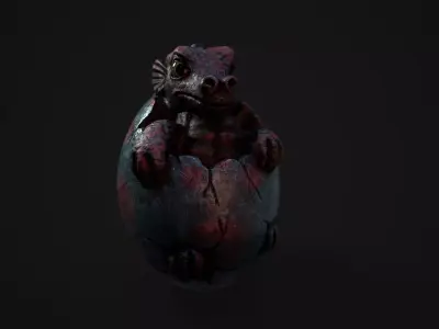 Baby Dragon Egg 3D model