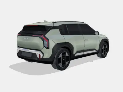 Kia EV3 2025 Low-poly 3D model