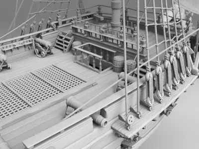 BLACK PEARL PIRATE SHIP 3D print model