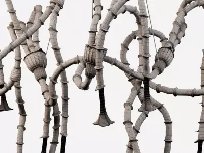 Ceiling lamp Brugmansia Amaranto Floating 3D model