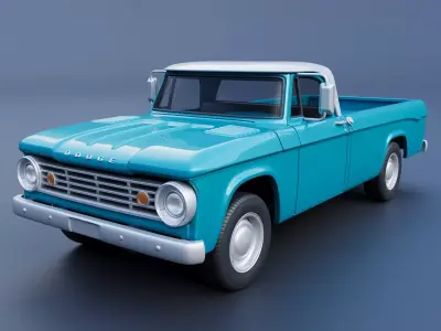 Dodge D100 1967 3D print model