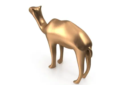 Camel PBR Low-poly 3D model