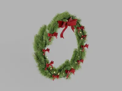 Christmas Garland 3D model