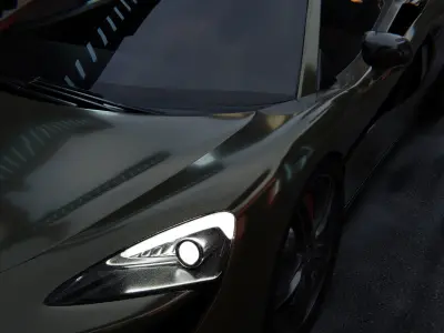 mclaren Low-poly 3D model