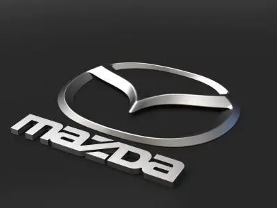 Mazda Logo Emblem 3D model