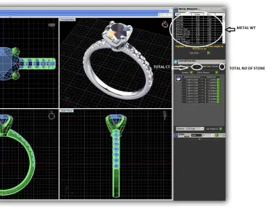 Solitaire ring model 3D print model order