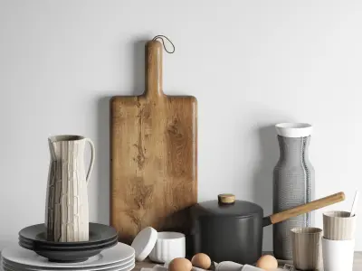 Kitchen decoration set 2 3D model