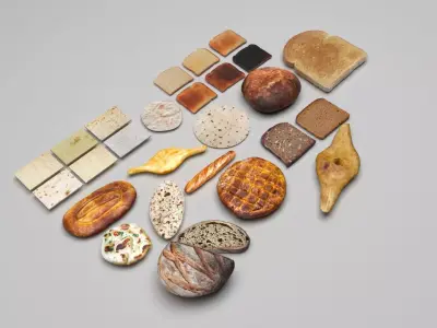 Breads Collection 3D model