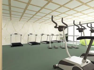  physiotheraphy gym 3D model