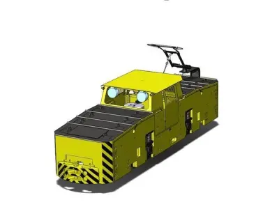 Electric locomotive K14 3D print model