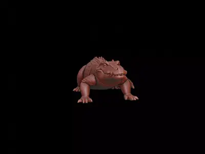 Alligator Animal Sculpture 3D print model purchase