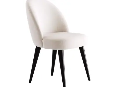 Dining soft chair Timon II 3D model