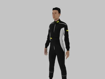 Race Driver Low-poly 3D model buy