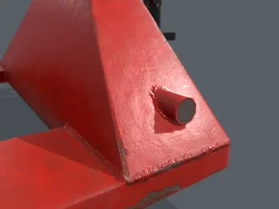 Pallet Jack GameReady Low-poly 3D model