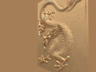 DRAGON RELIEF - NO 5 3D model