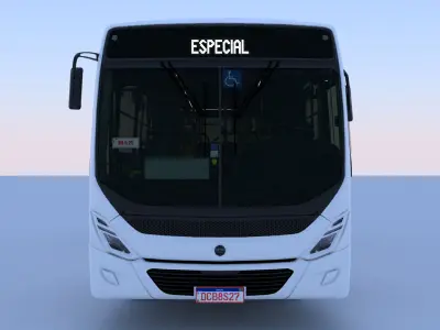 Marcopolo bus Torino S Plus OF-1519 Low-poly 3D model