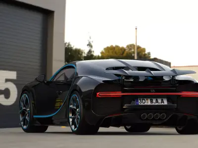 Bugatti chiron sport 2019 3D model