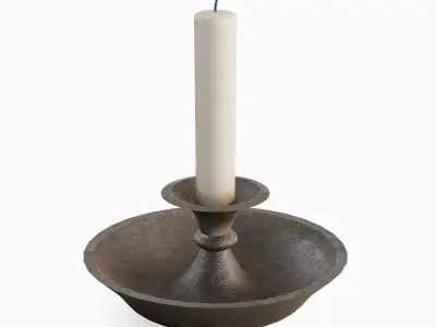 Candle Holder 02 Low-poly 3D model purchase