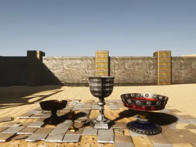 Medieval Props 2 Low-poly 3D model