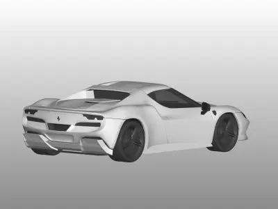 Ferrari 296  3D model